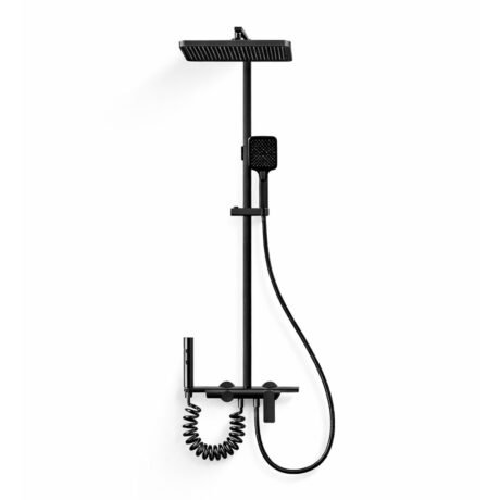 Thermostatic Shower System – Black Multi-Function Rain Shower Set for Bathroom Projects