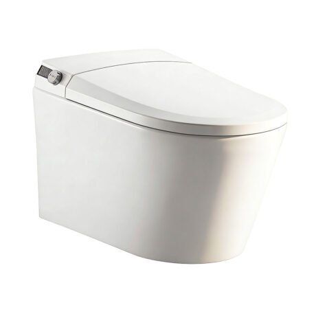 Luxury Wall Hung Intelligent Toilet with AI Voice Control, Heated Seat & Bidet | MZZ-107C Smart WC