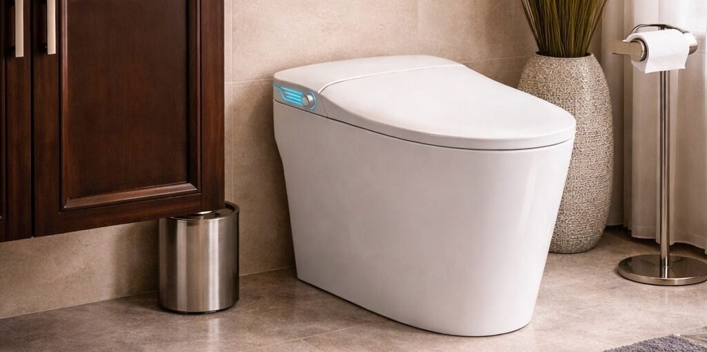AIDI-S01 CE-Certified Smart Dual-Flush One-Piece Toilet