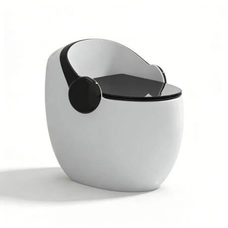 Egg-Shaped One Piece Toilet Dual Flush Siphonic Ceramic WC | Model 2901 Modern Bathroom Toilet