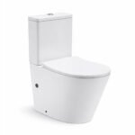 Rimless Two-Piece Toilet with Dual Flush