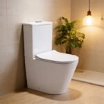 Rimless Two-Piece Toilet with Dual Flush