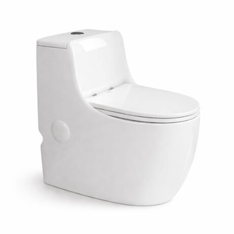 CE Certified One Piece Toilet | Modern S-Trap Ceramic Toilet for Projects & Wholesale