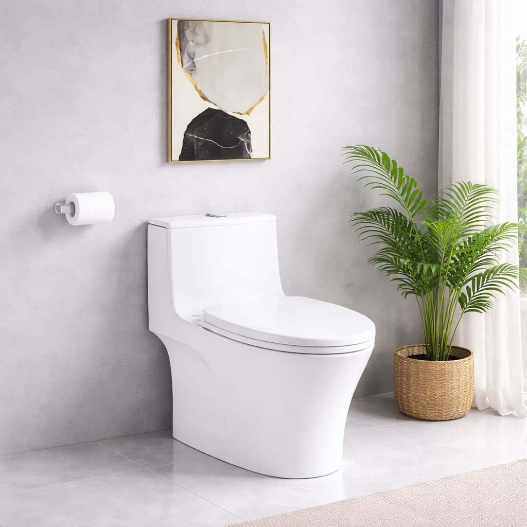 siphonic one piece toilet