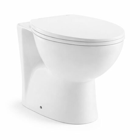 Back to Wall Toilet with P-Trap 180mm | Space-Saving Ceramic WC for Hotels & Homes
