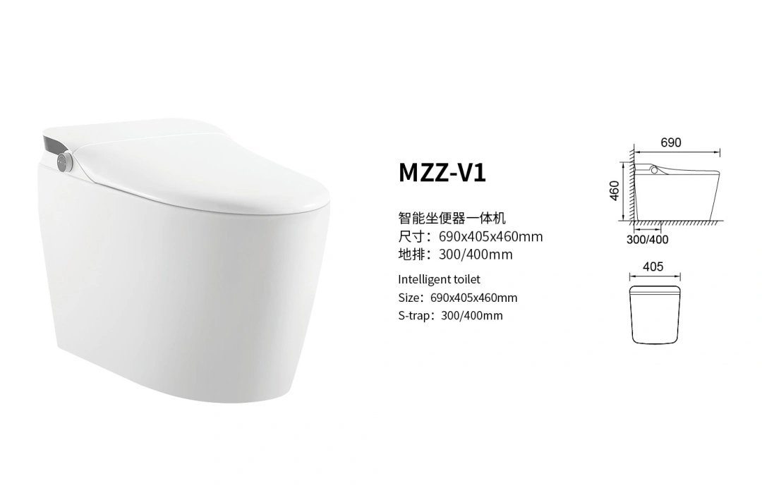 Intelligent One Piece Toilet with Smart Bidet
