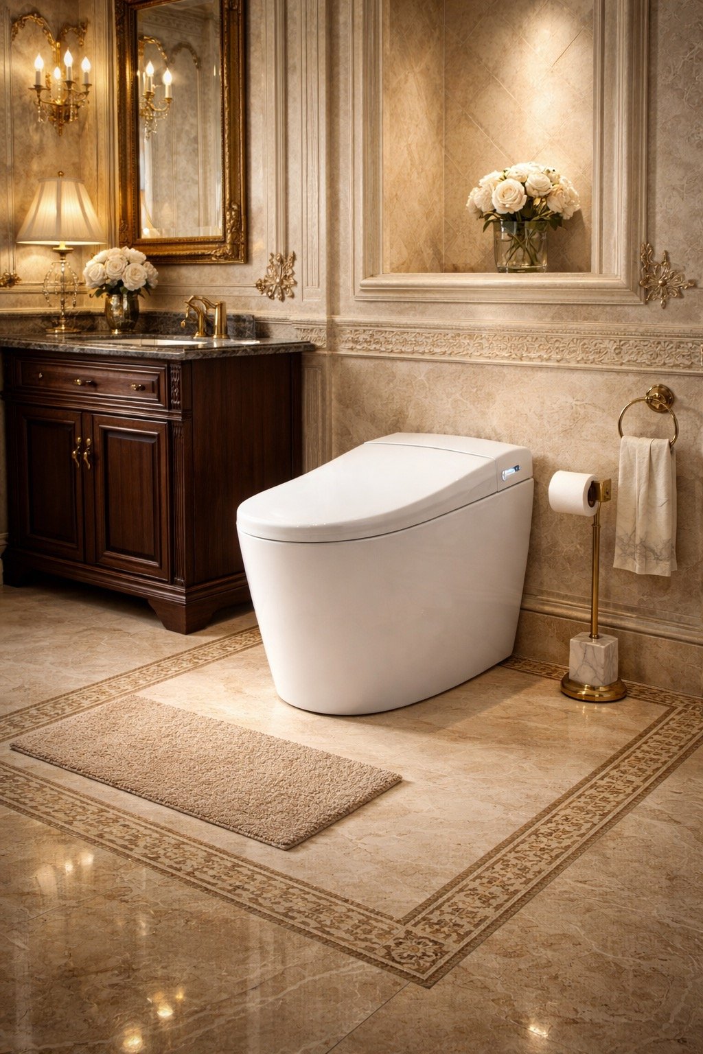 One Piece Smart Toilet