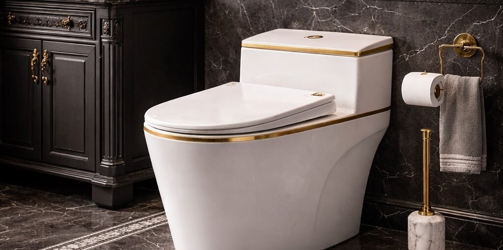 Luxury One Piece Ceramic Toilet