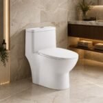 floor mounted one piece toilet