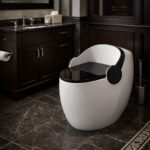 Egg-Shaped One Piece Toilet
