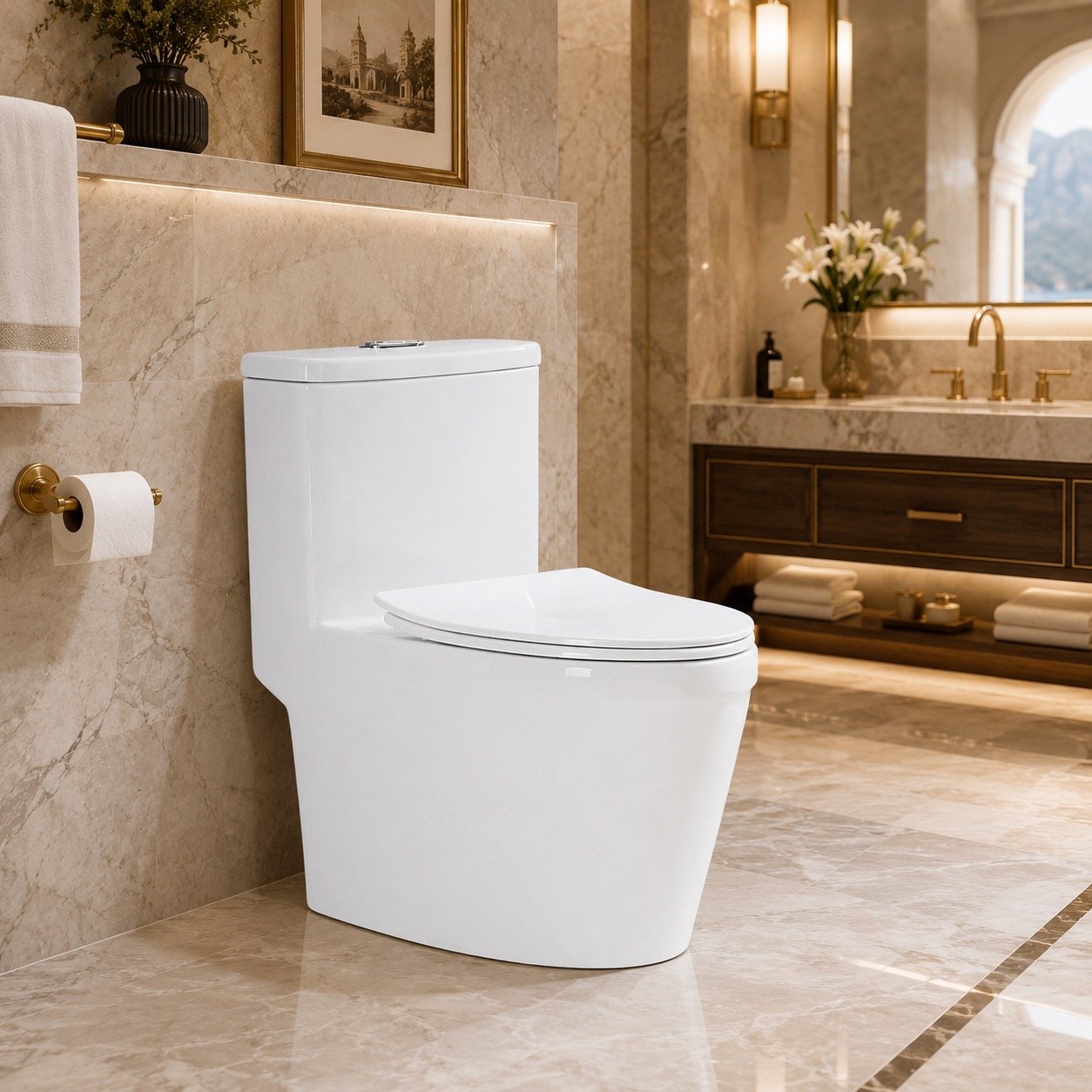 CE certified siphonic toilet