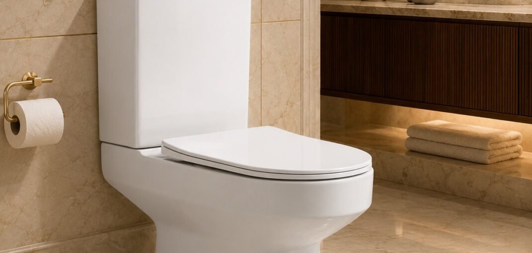 Two-Piece Wash Down Toilet – P Trap 180mm | CE Certified