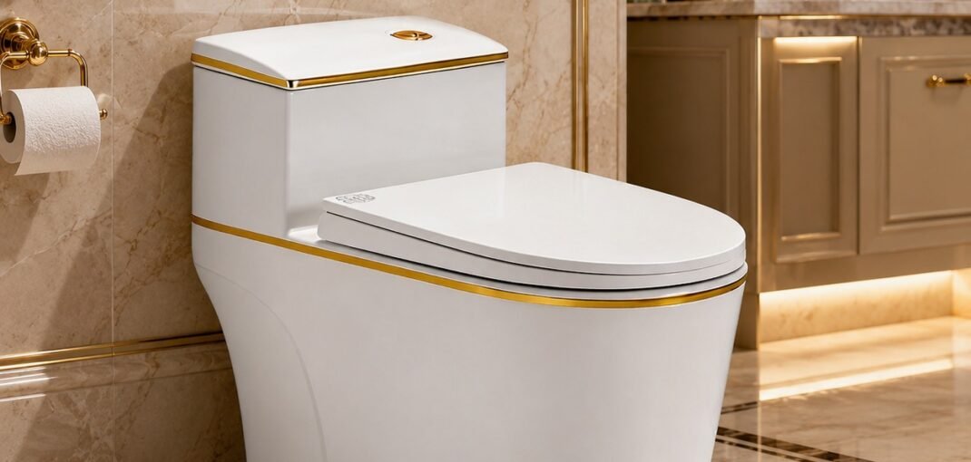 Luxury One Piece Ceramic Toilet