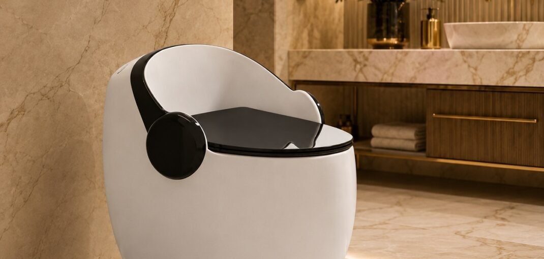 Egg Shaped One Piece Toilet