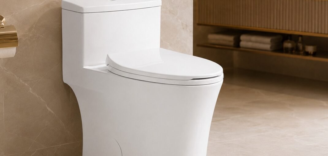 One-Piece Dual Flush Siphonic Toilet for Projects