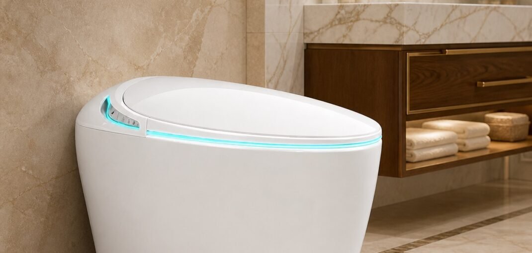 Egg Shaped Smart Toilet