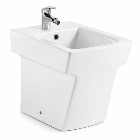 Floor Mounted Ceramic Bidet with S-Trap 205mm