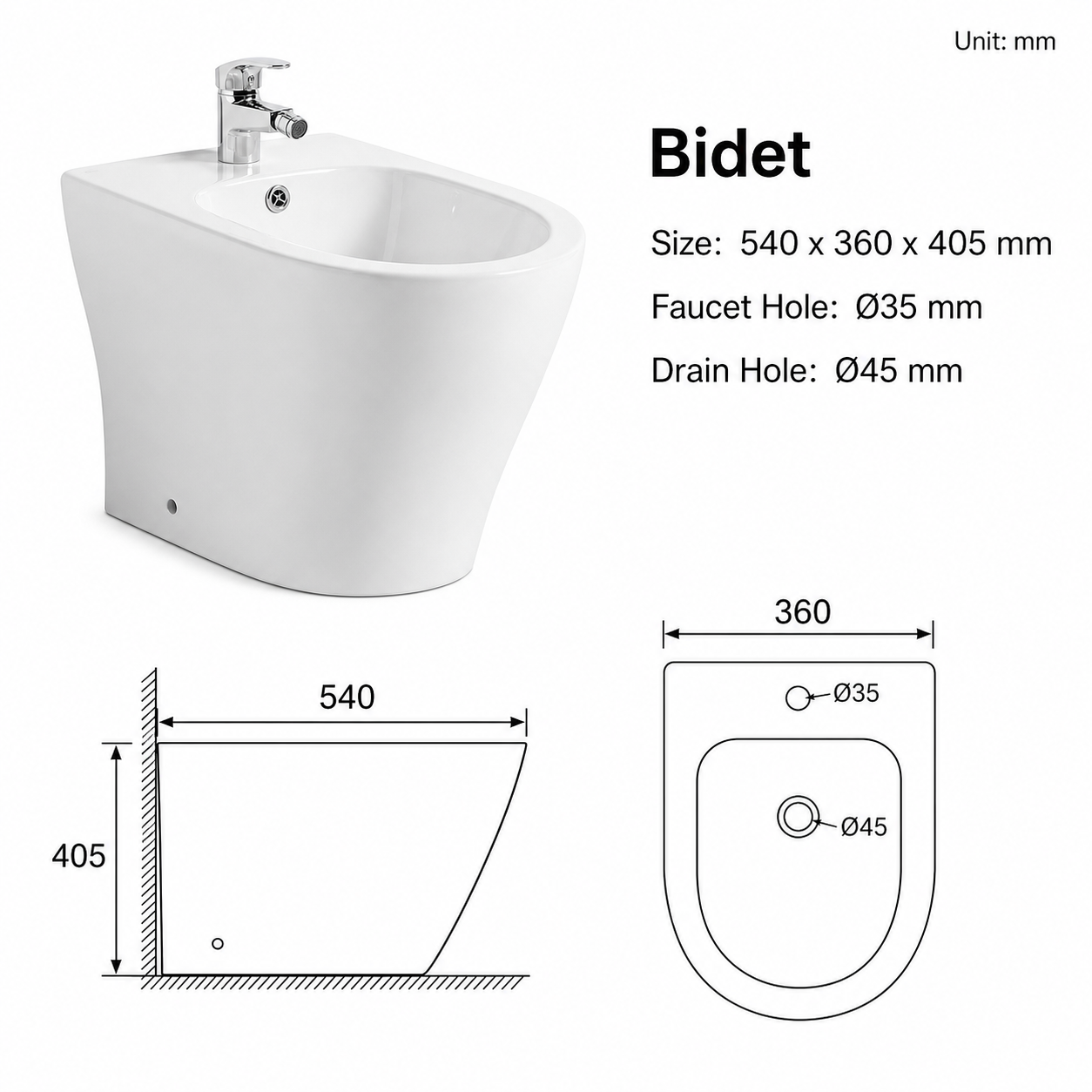 non electric bidet