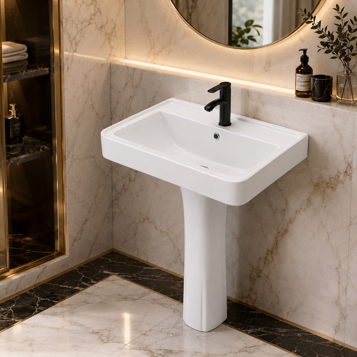 Ceramic Pedestal Sink