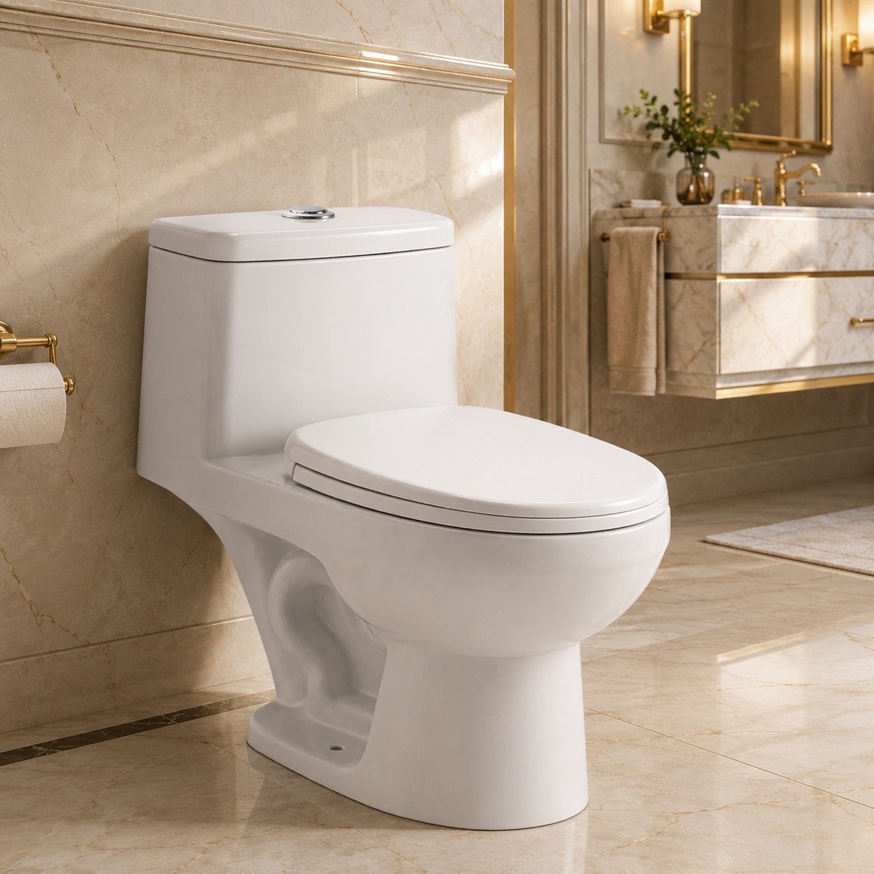 Modern One Piece Toilet