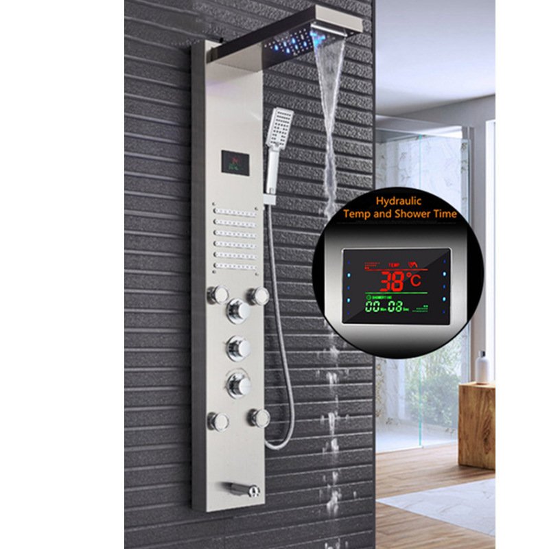 Luxury Stainless Steel LED Shower Panel - Image 4