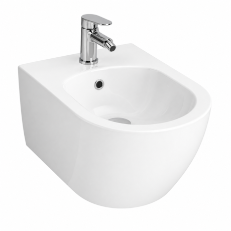 AB-601 White Ceramic Wall Hung Toilet Bidet Set