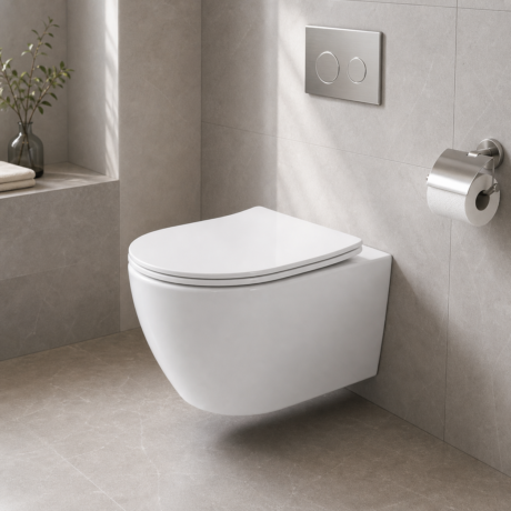 Factory Direct Rimless Wall Hung Toilet