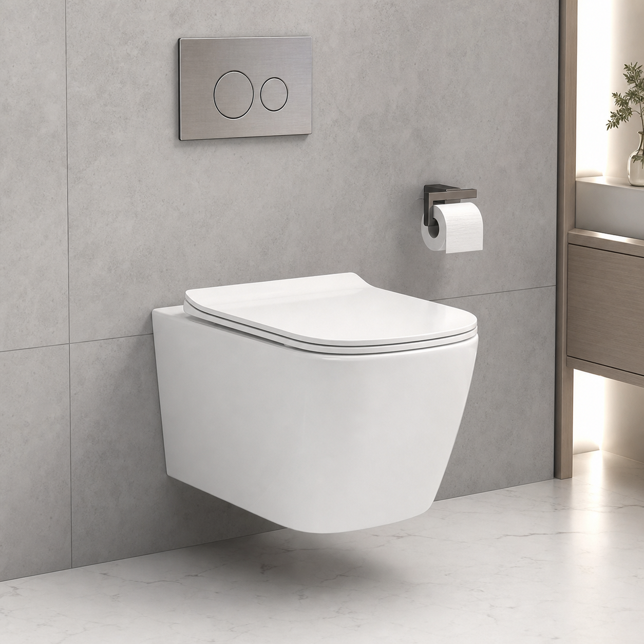 Factory Direct Dual Flush Wall Mounted Toilet | Modern Ceramic WC with OEM Branding