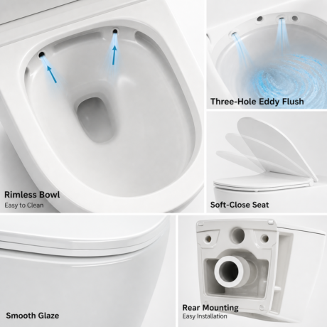 Factory Direct Wall Mounted Toilet