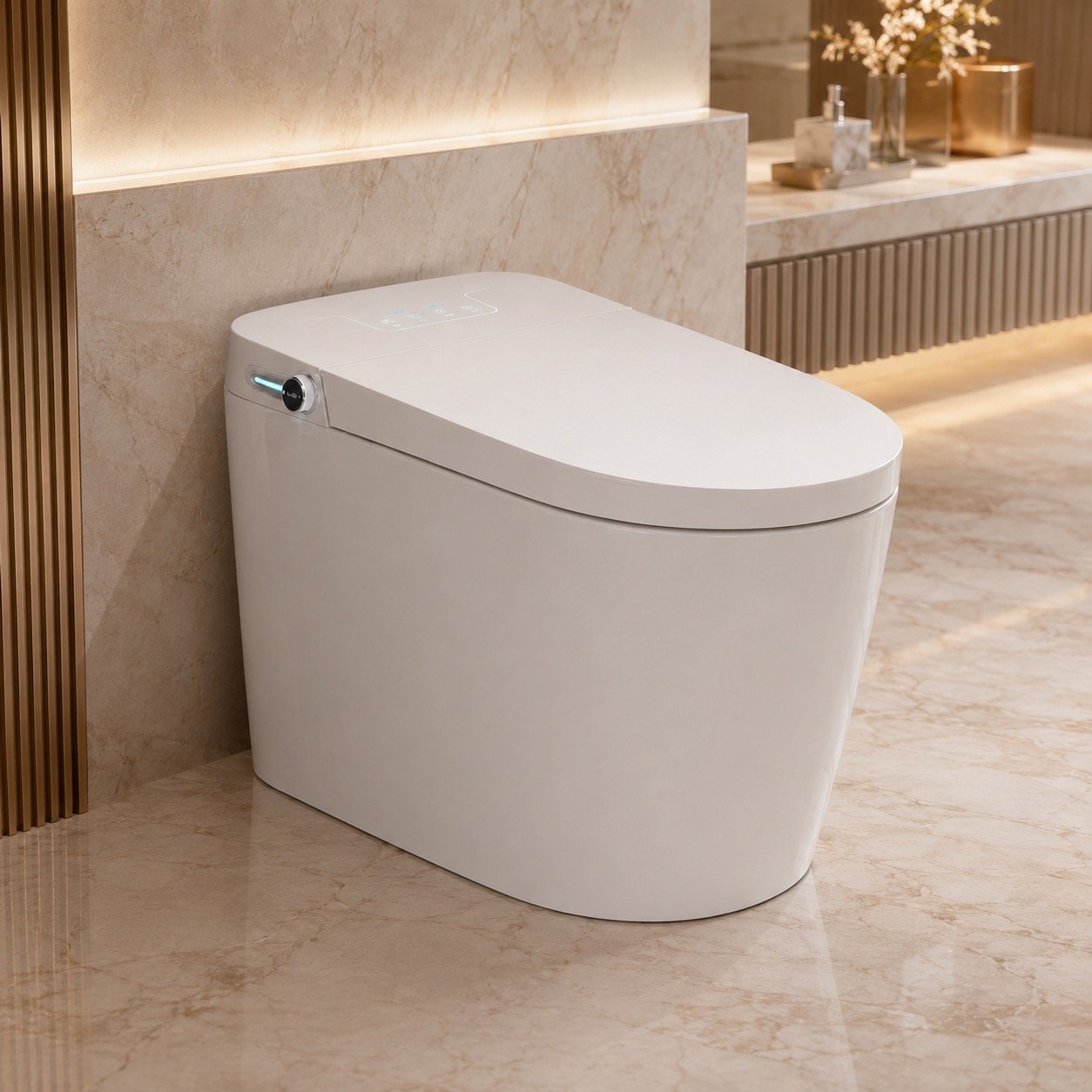 One Piece Smart Toilet