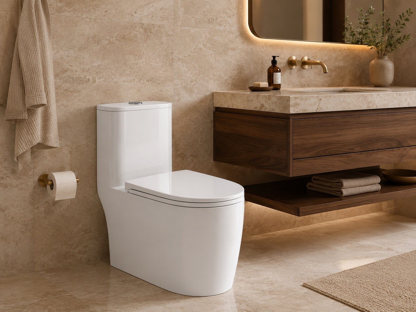 One Piece Siphonic Toilet