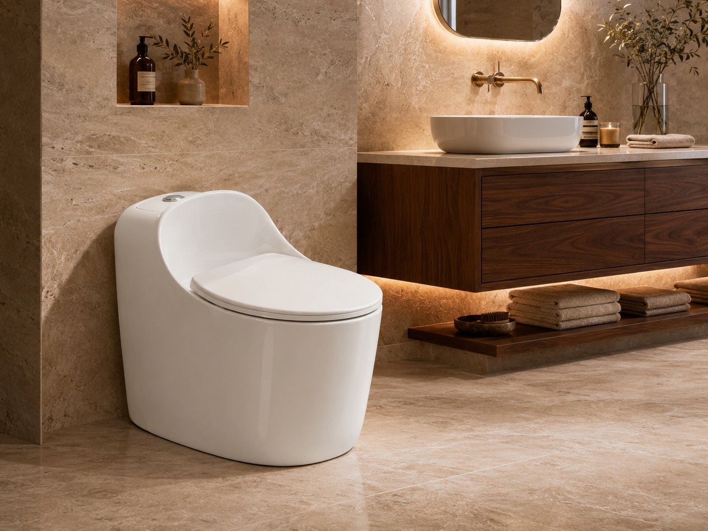 One Piece Siphonic Toilet