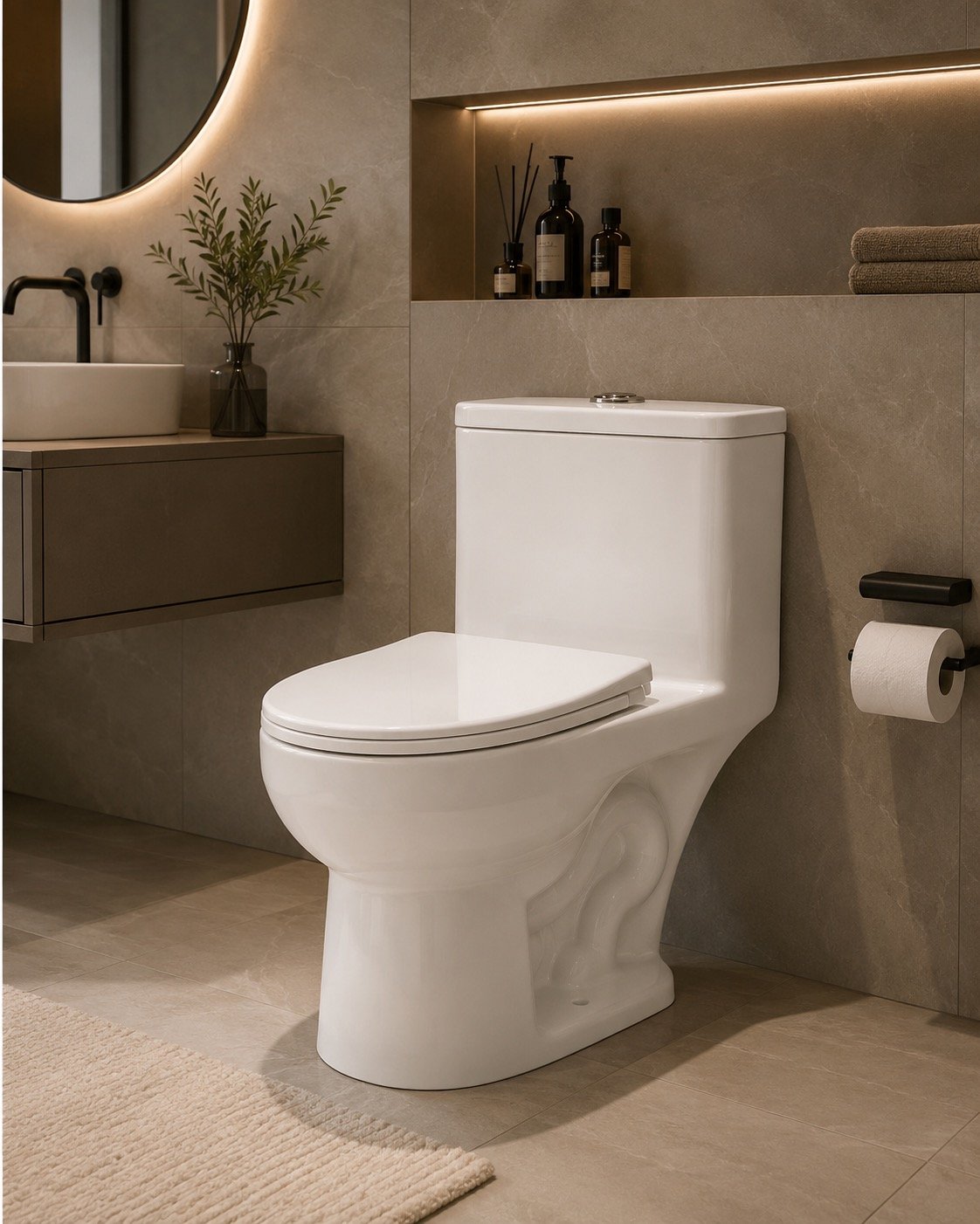 Modern One Piece Toilet