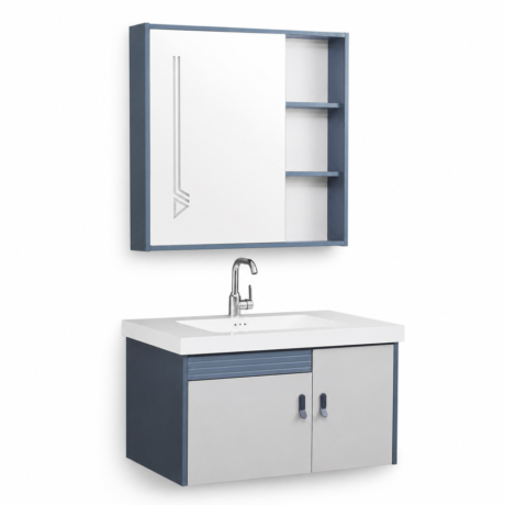 MYG-M10 Wall Mounted Solid Wood Bathroom Cabinet