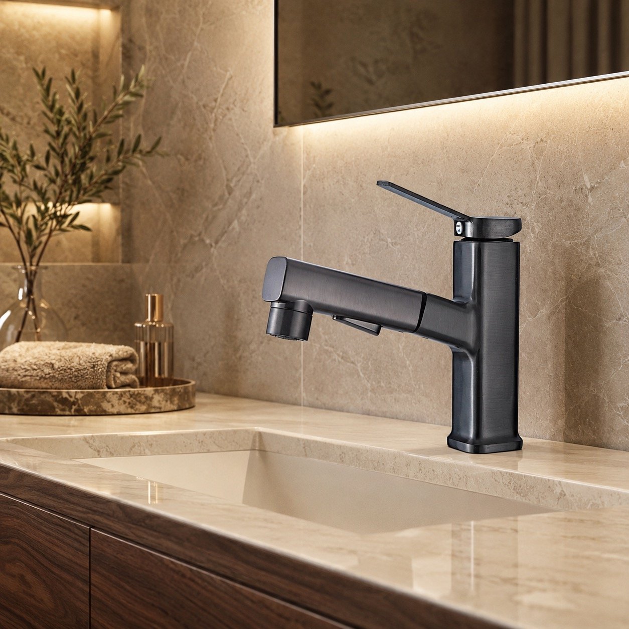 Pull-Out Hot and Cold Mixer Faucet