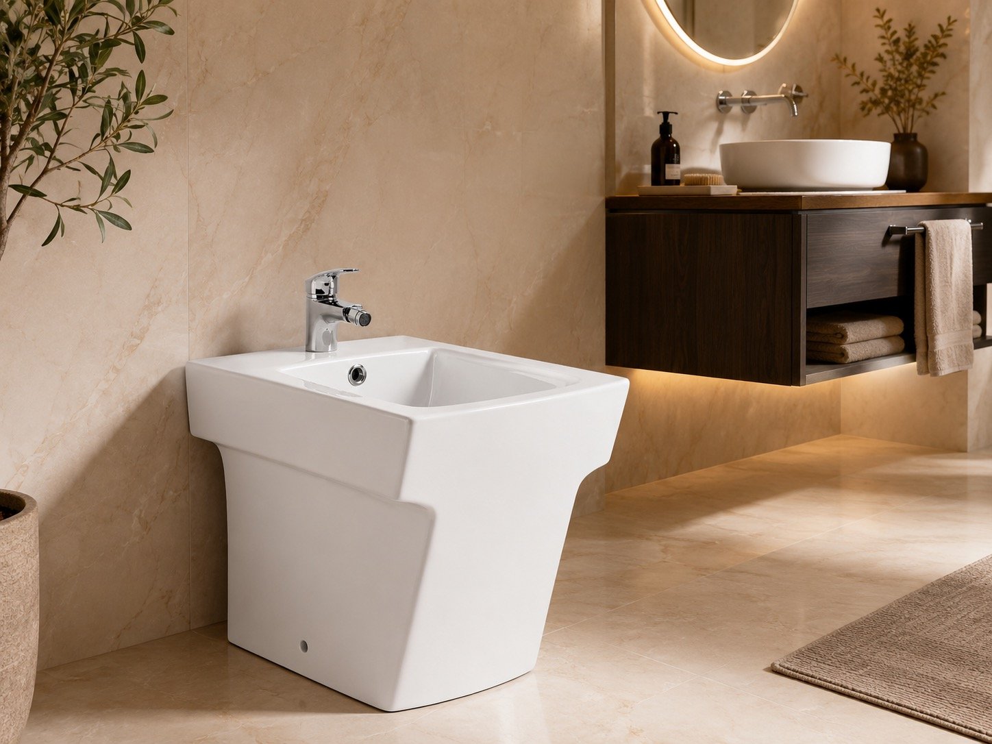 Floor Mounted Ceramic Bidet