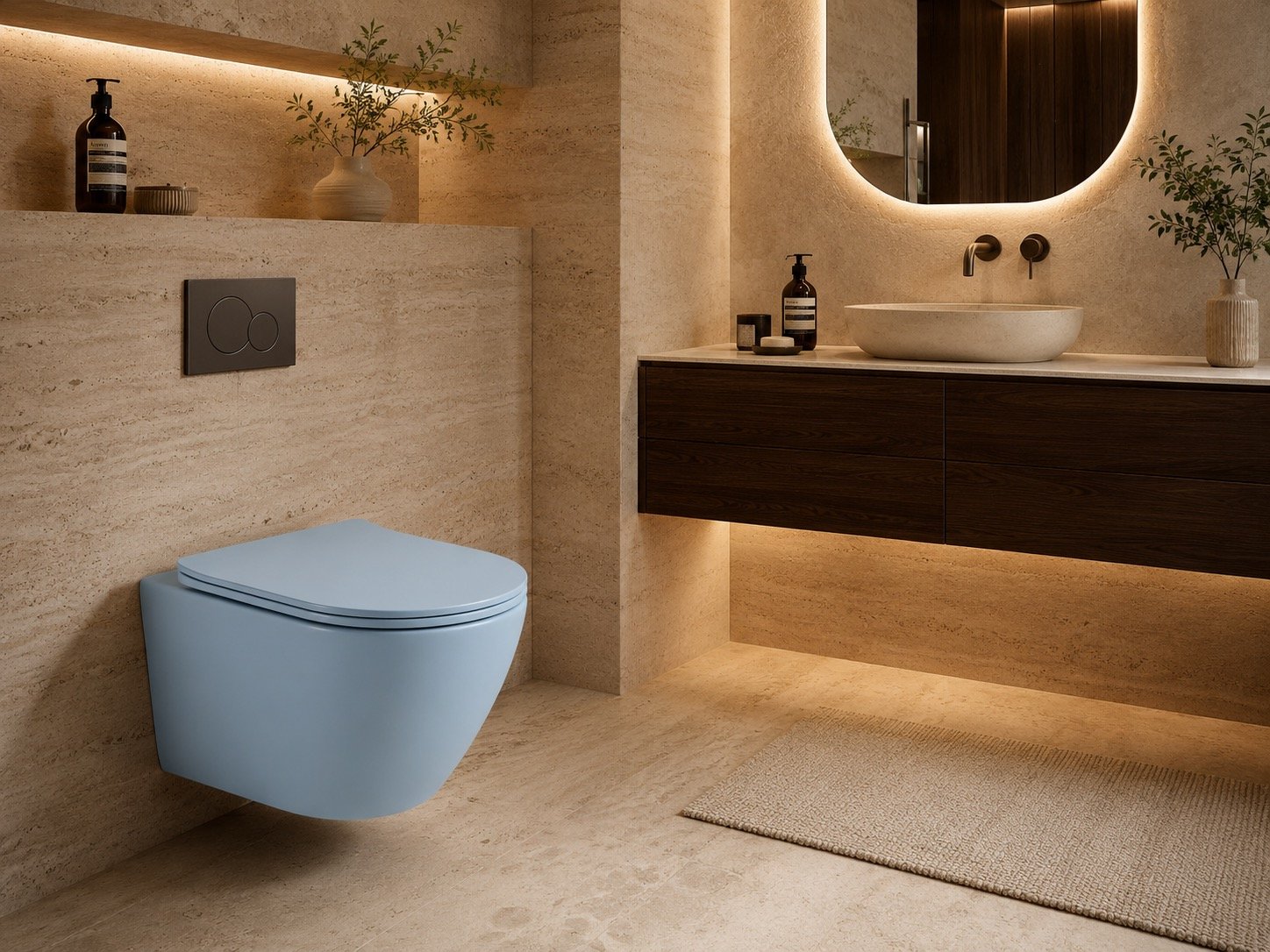 Matte Black Wall Hung Toilet